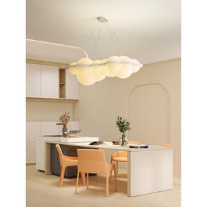 Luminaire suspendu LED en forme de nuage, design nordique moderne minimaliste élégant, luminaire créatif unique en forme de bulle, hauteur réglable - Product Image 3