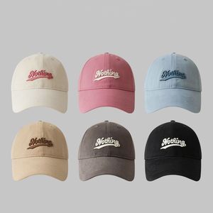 Sombrero de béisbol con bordado de letras para mujeres y hombres, gorra con lengua de <span class=keywords><strong>pato</strong></span> a la moda, sombrilla para exteriores, <span class=keywords><strong>gorras</strong></span> con visera de Color sólido - Product Image 1
