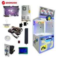 Machine à griffes à écran LCD, jeu d'arcade à monnayeur pour peluches, personnalisable pour centres d'amusement et centres commerciaux