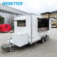 Remorque de camion-restaurant WEBETTER pour pizzas, 4m, entièrement équipée, restaurant mobile professionnel