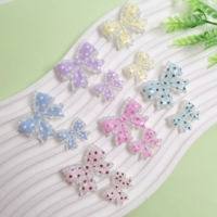 Breloques en résine en forme de nœud de 31 mm et 20 mm, cabochons en résine Kawaii pour accessoires et décorations mignonnes à faire soi-même