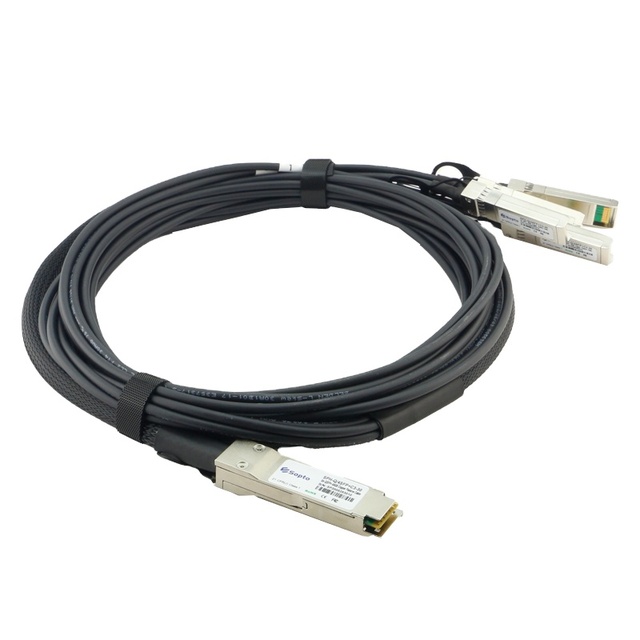 Best Price 1m 2m 3m DAC AOC High Speed Cable 40G AWG30 QSFP+ to 4* SFP+ Connector PVC OEM Ethernet Direct Attach Cable