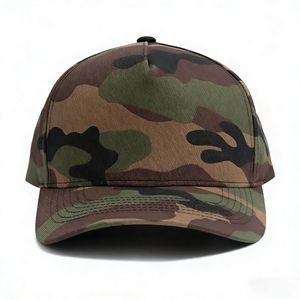 หมวกแก๊ปปักลายพราง 3 มิติ แบบเวียดนาม ปรับขนาดได้ พร้อมปักโลโก้ตามสั่ง เหมาะสำหรับกีฬาล่าสัตว์ เบสบอล หมวก 5 แฉก ลายพรางไม้ - Product Image 1