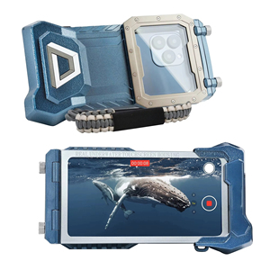 เคสโทรศัพท์มือถือกันน้ำ ใช้งานหน้าจอสัมผัสได้ สำหรับดำน้ำใต้น้ำ ชุบเคลือบ IP68 - Product Image 2