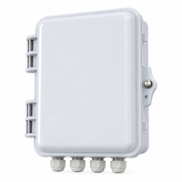 Boîtier de distribution de fibre optique en plastique ABS avec bornes métalliques internes fixes pour la connexion à la terre des câbles de fibre optique
