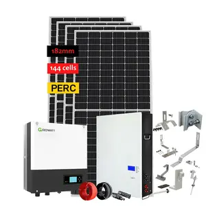 High Efficiency Off Grid 3Kw 5Kw 10Kw Solar System 5000W House Solar Energy System Home Power Kit 15Kw 2Kw 5Kva Solar System