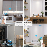 Persianas Enrollables Motorizadas Inteligentes Tuya Zigbee, Control Remoto por Aplicación, Automatización del Hogar, Persianas Solares Eléctricas con Batería Recargable Integrada