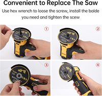 Mini-meuleuse d'angle sans fil professionnelle 20V pour bricolage, moteur électrique sans balais, interrupteur à palette, rechargeable au lithium, 10000 tr/min