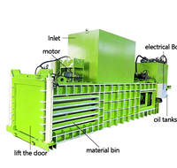 Presse à balles horizontale entièrement automatique Compacteur de déchets métalliques Déchets de métaux Presse à balles en plastique Moteur Haut fabriqué