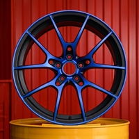 Jantes de performance multi-rayons bleu foncé concaves forgées de 15, 16, 17, 18, 19, 20, 21, 22, 23, 24, 26 pouces pour Subaru BRZ Nismo