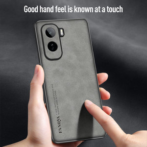 Étui de téléphone de luxe pour homme d'affaires pour vivo T5 Pro 5G en cuir de mouton, protection intégrale de l'objectif, coque arrière antichoc - Product Image 3