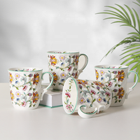 Nouveau design grande tasse en porcelaine vente en gros blanc logo personnalisé tasses en porcelaine tasses à café