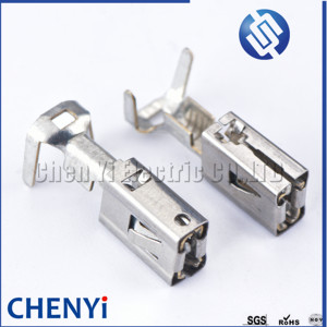 50 pièces 6.3 MM borne de fil à sertir automatique connecteur de voiture en vrac broches mentales G394 borne en cuivre étamé 1241410-1 1241412-1 1241414-1 - Product Image 1