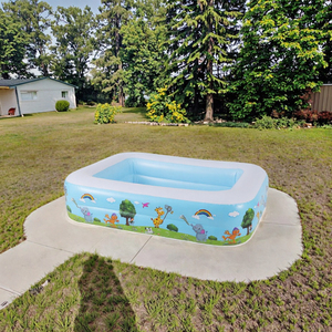 Chất lượng cao gia đình ngoài trời trên mặt đất vườn hình chữ nhật PVC Hồ bơi bơm hơi trong nhiều kích cỡ cho giải trí ngoài trời - Product Image 3