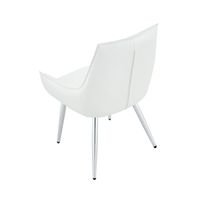 Fauteuil d'appoint moderne en cuir PU premium à motif crocodile, dossier décoré de diamants, pieds en métal chromé doré, pour la maison ou le bureau
