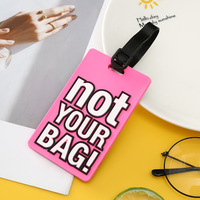 Étiquettes de bagages en PVC, pièces, personnalisées, en Silicone, nouveau Design