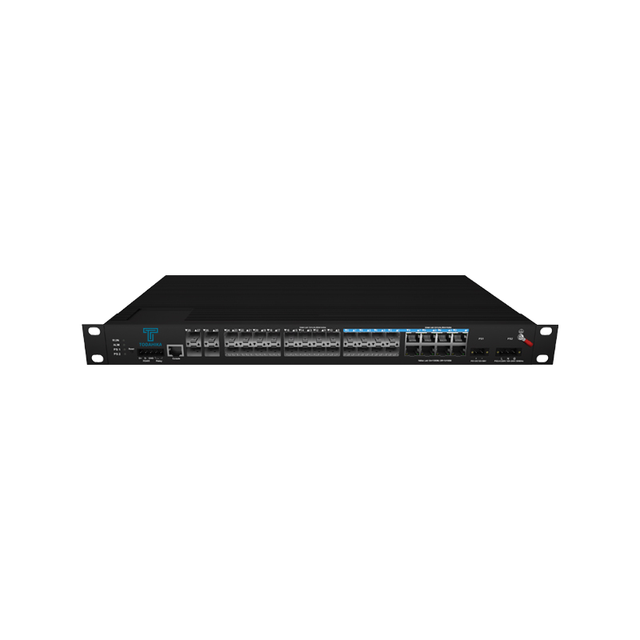 8 X Gigabit Combo RJ45 SFP 16 X 1G SFP and 4 X 1G 2.5G 10G SFP Industrial Rack Mount Ethernet Switch
