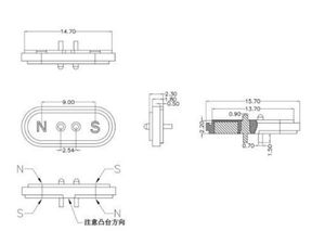 2,3mm dünner magnetischer Pogo-Pin-Anschluss 2P 2,54mm Mittel abstand Direkte Hersteller versorgung - Product Image 5