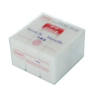 Hebei Factory Supply 350g Savon de Marseille Jabón Forma sólida Paquete personalizado apropiado para uso de detergente en ropa