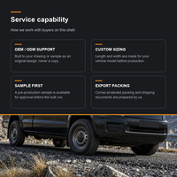 Auvent de camionnette rigide noir sur mesure pour benne de pick-up