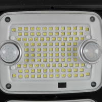 Lampe murale solaire à 6 têtes, 366 LED, double capteur de mouvement PIR, avec télécommande, IP44