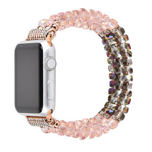 <span class=keywords><strong>Bracelet</strong></span> de montre en perles fait à la main pour <span class=keywords><strong>Apple</strong></span> <span class=keywords><strong>Watch</strong></span>, bijoux de luxe pour iWatch série 7 6 Se 5 4 3 - Product Image 2