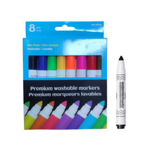 Super Wide Tips <b>Washable</b> Ink Water Color Plastic <b>Marker</b> Pens - Product Image 1