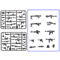 Ensembles de Blocs de Construction Jouets Militaires : Pistolets, Armes et Équipement Tactique pour Soldats