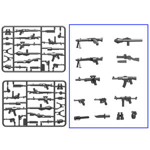 WW2 soldats pistolets et armes armée pistolet équipement militaire tactique pistolet Kit armée <span class=keywords><strong>jouet</strong></span> blocs de construction ensembles - Product Image 5