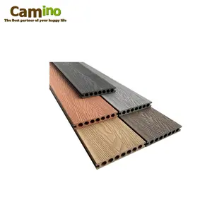 Latest 3D Technology thermowood WPC outdoor safety rubber flooring for blind walkway exported to USA