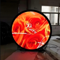 Signalisation et affichage numériques circulaires d'intérieur créatifs polychromes de logo de RVB P1.86 LED