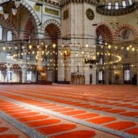 Tapis de prière mural pour mosquée, fabriqué à la machine, en nylon jacquard, doux, durable, antidérapant, à poils bouclés, pour les zones de culte des mosquées