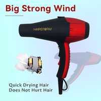 Sèche-cheveux professionnel à moteur AC Ion Blow pour salon de coiffure Marque privée Électrique Rouge Jaune Bleu Couleur Sèche-cheveux haute vitesse