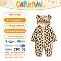 Combinaison à capuche en peluche pour bébé, déguisement animal, tenue de fête de carnaval