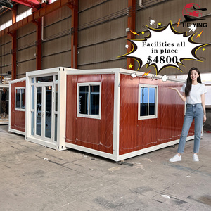 Casas prefabricadas extensibles multifuncionales listas para enviar Casas pequeñas Contenedor deslizante Villa en Material de panel sándwich - Product Image 3
