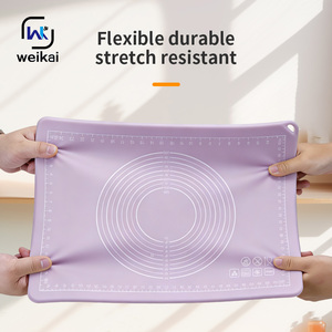 Tapis de cuisson en silicone de qualité alimentaire, tapis à pâtisserie antidérapant avec mesures pour étaler la pâte, livraison rapide, personnalisable - Product Image 2