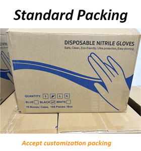 S M <span class=keywords><strong>L</strong></span> XL XXL Taille Spot Commande Livraison Gants jetables en <span class=keywords><strong>nitrile</strong></span> sans poudre - Product Image 3