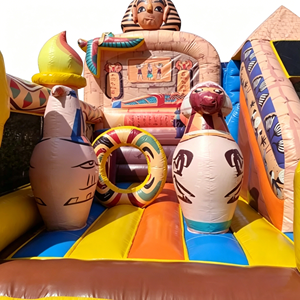 Toboggan gonflable sur le thème de l'Égypte ancienne, château gonflable durable en PVC pour enfants, idéal pour les fêtes - Product Image 3