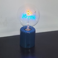 Ampoule LED G125 Design nordique moderne Lampe de table E27 Support de lampe Type-C Lampe à filament Matériaux en fer DC Batterie rechargeable Alimentation