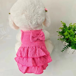 Vestido de Verano Transpirable Estilo Coreano para Mascotas, Corte Princesa, Colores Macaron, para Perros y Gatos - Product Image 3