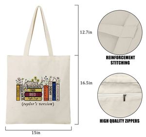 Popular Clothing Promotional Reusable Eco Cotton Canvas Shopping Tote Bags with Inner Pocket and Customized logo - Product Image 2