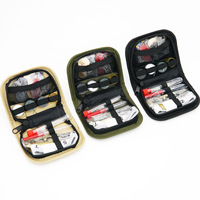 Kit de couture en Polyester Portable sac de rangement 3mm d'épaisseur ménage artisanat Kit d'outils de tricot voyage boîte de couture pour l'urgence sur le terrain