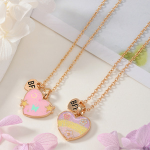 Nuovo Set di 2 Collane per Migliori Amiche, Ciondolo dell'Amicizia, Gioielli alla Moda per Donne, Regalo BFF - Product Image 3