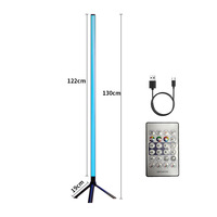 Lámpara de Pie Ambiental Multicolor Minimalista con Activación por Sonido y Luz, Carga USB, de Alta Gama para Audio, Venta Directa de Fábrica
