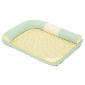 Summer Daisy Cooling Dog <b>Bed</b> Rectangle Polyester Fiber Pet Mat For Dog Washable Two Sides - Product Image 5