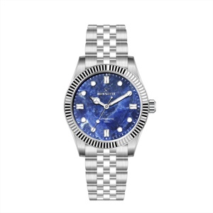 <span class=keywords><strong>Montre</strong></span>-<span class=keywords><strong>bracelet</strong></span> pour <span class=keywords><strong>homme</strong></span> avec cadran en nacre, en acier inoxydable 316L, argenté, bicolore, avec mouvement automatique 8215 - Product Image 3