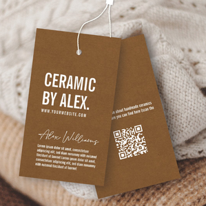 Luxury Custom Logo Clothing Tags, Swing Tags, Hang Tags with <b>Strings</b>, Dedicated Paper Hanging Tags for <b>T</b>-shirts and Jackets - Product Image 6