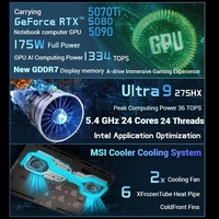 untuk laptop gaming msi 2025 baru 17 inci intel core ultra9 rtx 5070ti/5080/5090 portabel berbahasa inggris