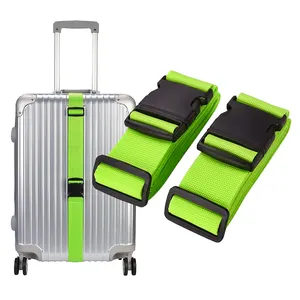 Wholesale Custom Logo Adjustable Travel Luggage Belt Nylon Webbing Luggage Strap