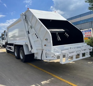 20cbm รถบรรทุกอัดขยะแบบกลับด้านสามารถควบคุมระยะไกลได้มีวงจรการทำงานแบบไฮดรอลิก25วินาที - Product Image 2